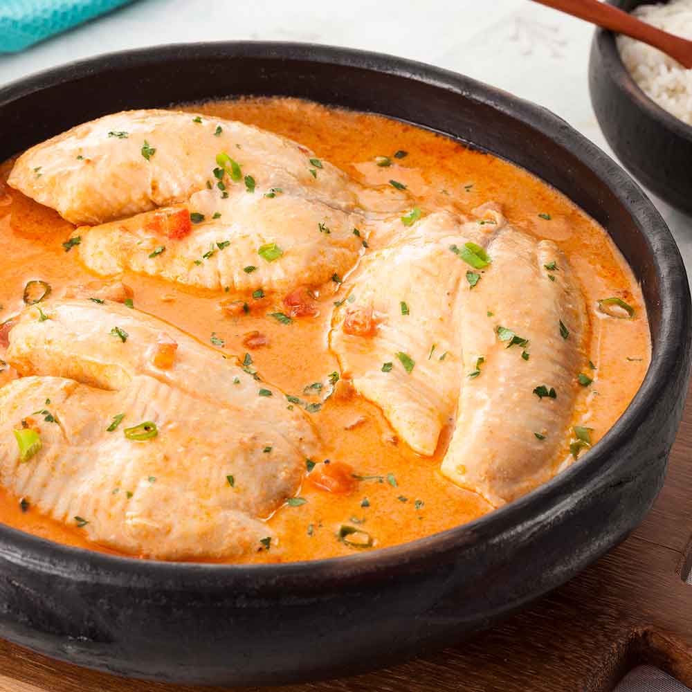 Tilápia ao Leite de Coco